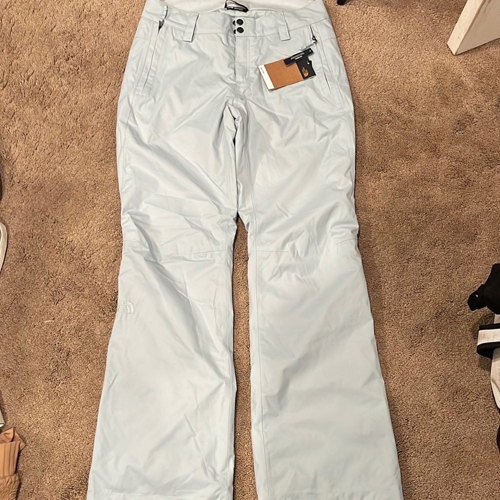 Light blue Northface snow pants